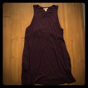 H&M burgundy sleeveless tank dress Sz L